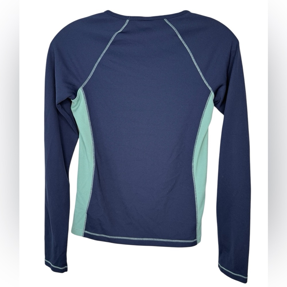 ALO Women’s Cool Fit Crew Neck Long Sleeve Shirt Yoga Active Blue - Small - Picture 2 of 7
